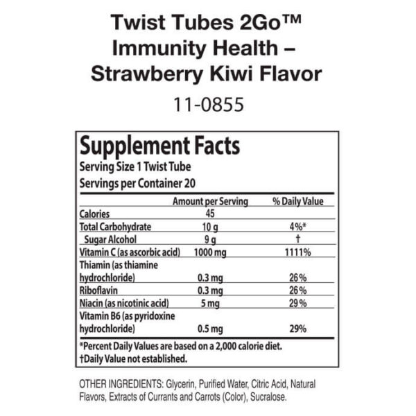 Nutrilite™ Twist Tubes 2GO™ – Immunity Health† - Strawberry Kiwi (ORDER LIMIT 5) - Image 5