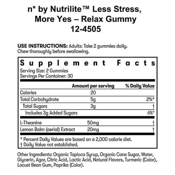 n* by Nutrilite™ Less Stress, More Yes – Relax Gummies - Image 3