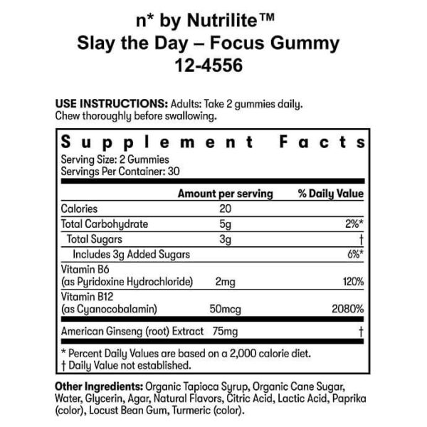 n* by Nutrilite™ Slay the Day – Focus Gummies - Image 2