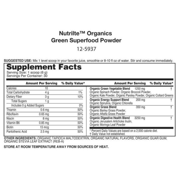 Nutrilite™ Organics Green Superfood Powder - Image 4